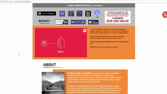 ICO SunMoney - возобновляемые источники энергии как возможность для прибыльного инвестирования смотреть онлайн