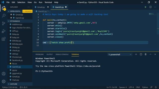 Get Other Wi-Fi Password in your PC/Laptop Gmail using Python | (Part 2) смотреть онлайн
