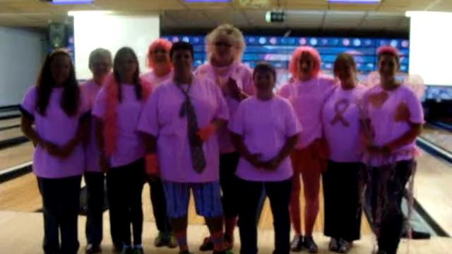 The Fly Girls! Top fundraisers for Bowling for Boobs 2012 смотреть онлайн