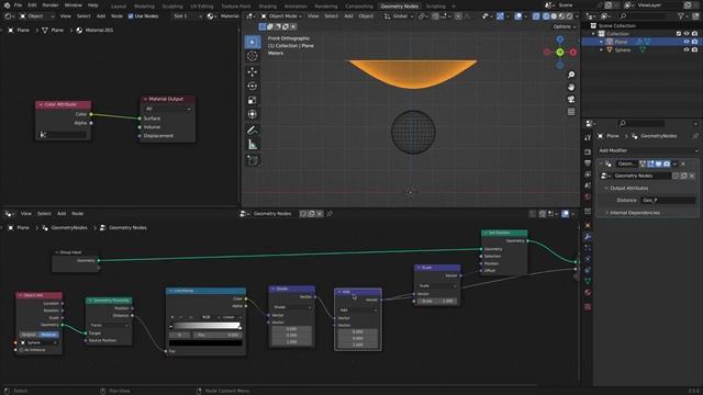 Using Geometry Proximity node more Precisely смотреть онлайн