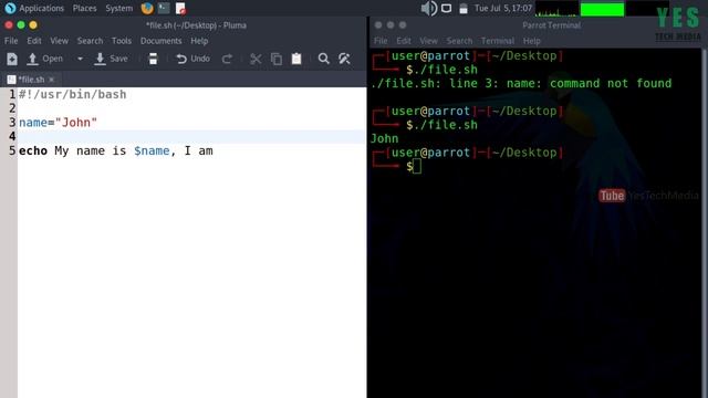Variables - Bash Shell Scripting - Malayalam Tutorial [Part-2] смотреть онлайн