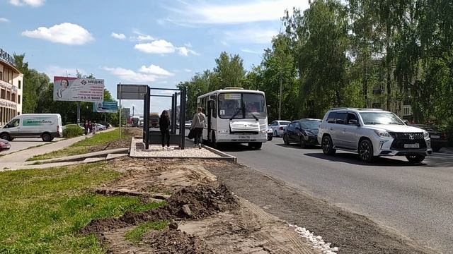 Автобус ПАЗ-320302-12 остановка Магистральная улица (Кстово) 23.06.2023 смотреть онлайн