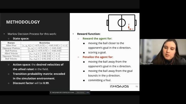 TG-1 2021: Reinforcement Learning Applied To Robot Soccer Decision-Making After Dead Ball Situation