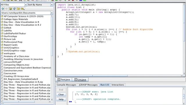 Algorithms with ArrayList in Java смотреть онлайн