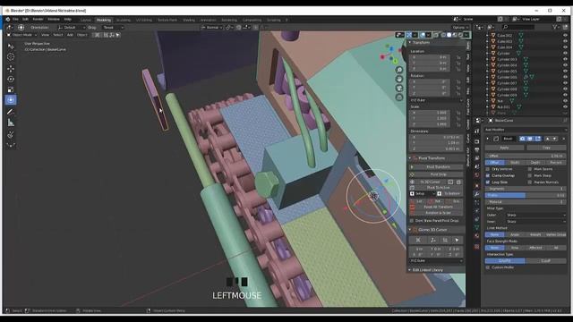 56. Blender Hard Surface. Бульдозер (Часть2 ) смотреть онлайн