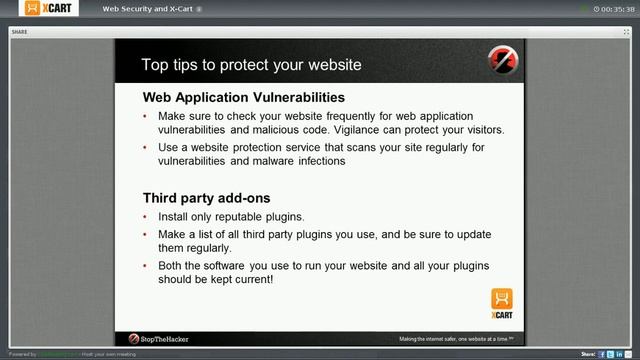 Webinar "Online Security and X-Cart" Nov. 27 9am PST/12pm EST смотреть онлайн