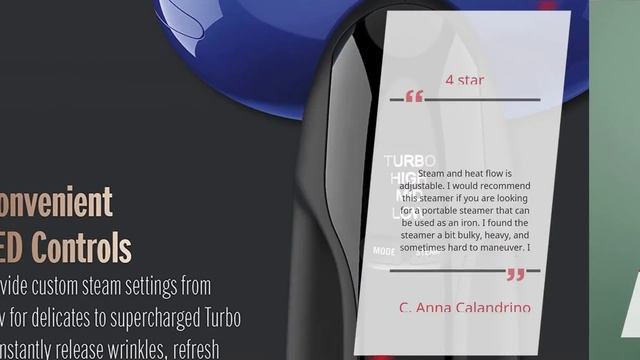 Conair Turbo ExtremeSteam 1875 Watt Handheld Fabric, 2-in-1 Steam and Iron Garment Steamer, One Siz смотреть онлайн