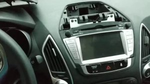 Как снять магнитолу на huyndai ix35 disassembly indash stereo removal Hyundai audio system