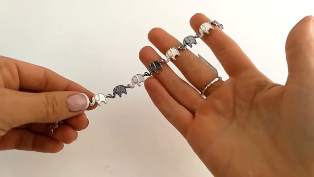 Серебряный браслет Слоник смотреть онлайн
