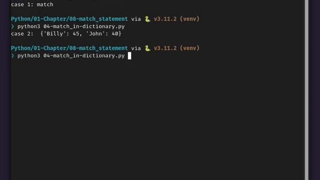 17 - match statement using dictionary in Python смотреть онлайн