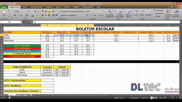 Excel Básico 2010 | cap 03 - aula 01 смотреть онлайн