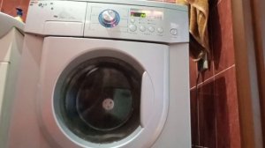 тест стиральной машины LG грязной старой футболкой