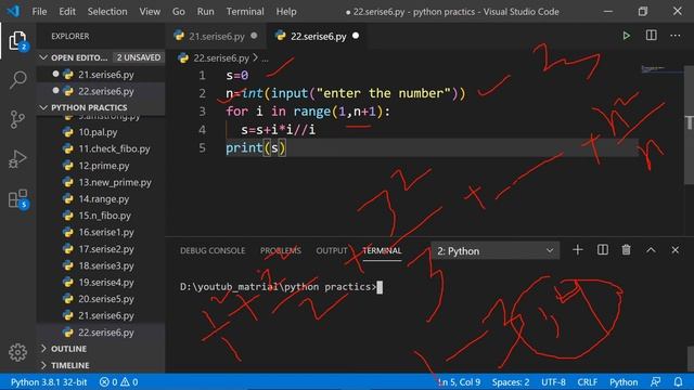 #python #series #forloop python script sum of series in hindi смотреть онлайн