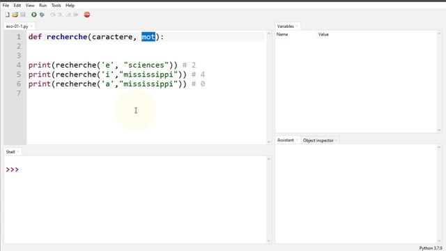 ? Exercice corrigé Python - Compter le nombre d'occurrences d'une lettre dans un mot смотреть онлайн