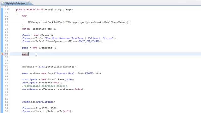 Java Tutorial - Change Highlight Color [60 Seconds] смотреть онлайн