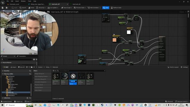 Material De Hair Card [Unreal 5] #unreal5 #unrealengine