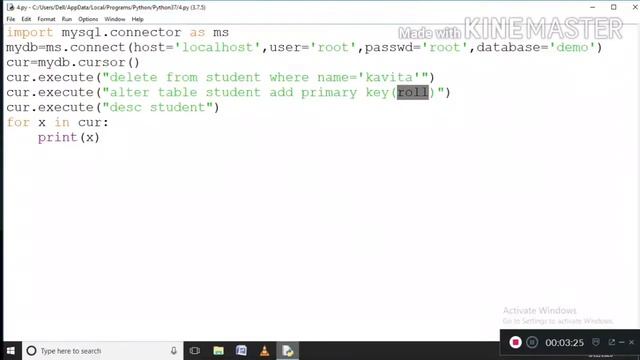 Python MySQL- the ALTER Table command смотреть онлайн