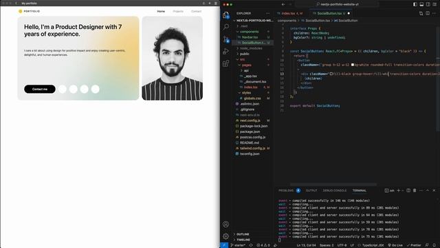 Modern portfolio website with Next.js, Framer Motion, TailwindCSS смотреть онлайн