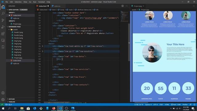 Landing page con Bootstrap 5 смотреть онлайн