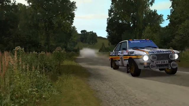 School Course Stage with Ford Escort MK2 (Richard Burns Rally) смотреть онлайн