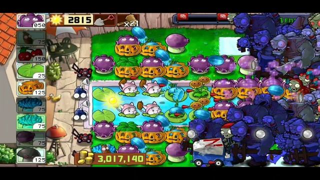 Plants vs Zombies Survival Endless 41 - 50 Flags Cobless Setup #5 смотреть онлайн