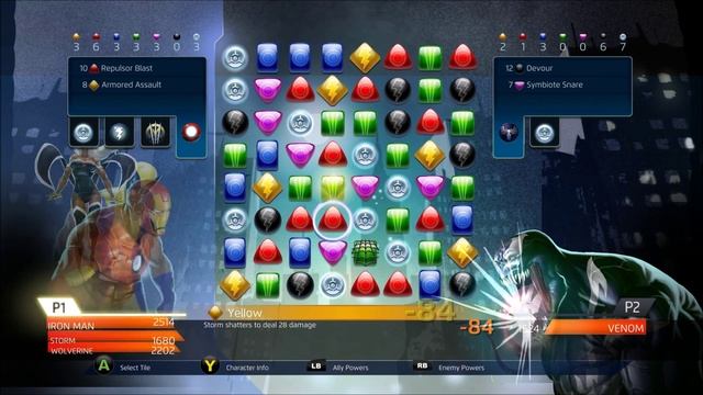 Marvel Puzzle Quest Dark Reign - Gameplay - Xbox One смотреть онлайн