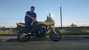 Обзор моей золотой yamaha fzs600