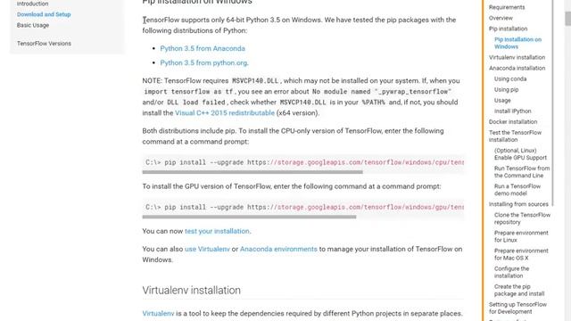 Bài 0. Cài đặt Tensorflow trên windows (Tensorfow Installation on Windows) смотреть онлайн