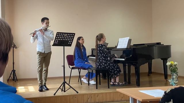 Ф.Пуленк соната для флейты и фортепиано 1ч.