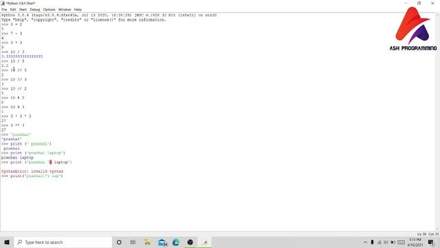 #4 Operators | Python Basics смотреть онлайн