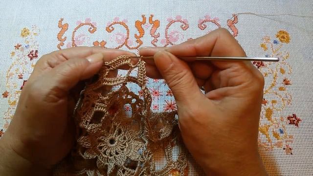Салфетка "Виноградная гроздь" крючком.Часть 2.Napkin "bunch of Grapes" crochet.Part 1 смотреть онлайн