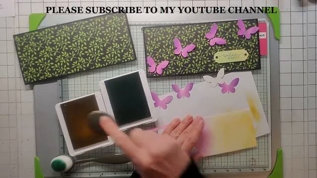 Slimline Fly Away Butterfly Card смотреть онлайн