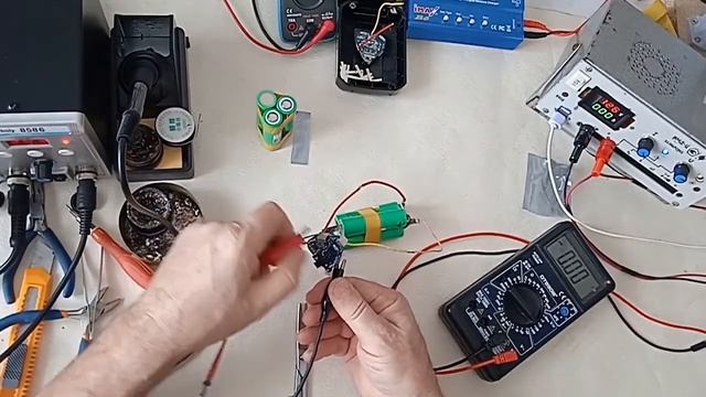 Тест платы защиты BMS 3S 12V 6A смотреть онлайн