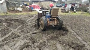 Самодельный минитрактор на гусеничном ходу ч.2