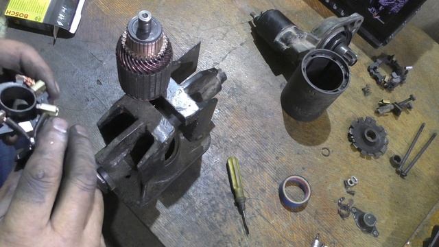 Ремонт стартера VW Passat B3 .