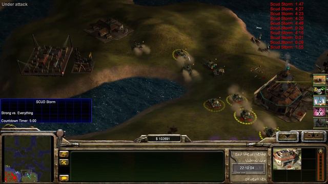 Command Conquer Generals Zero Hour 1 VS 7 Gla Toxin BigGameHunters Start With 5K Gold смотреть онлайн