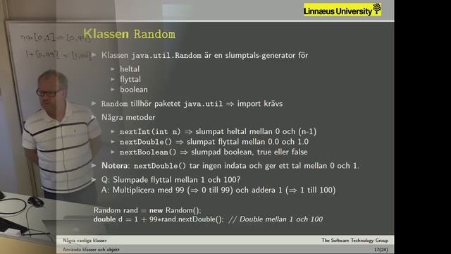 Javaprogrammering - Föreläsning 03 - Använda biblioteksklasser смотреть онлайн