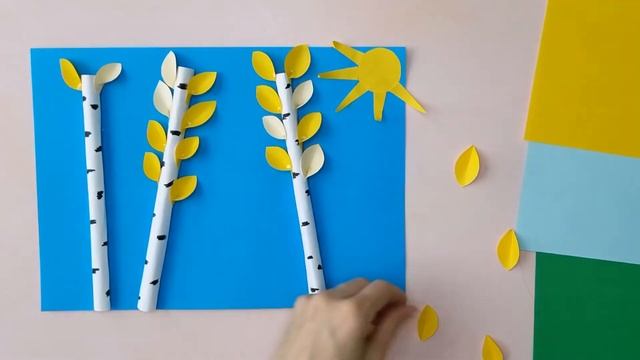 АППЛИКАЦИЯ из бумаги - ОСЕННИЙ ЛЕС / ПОДЕЛКИ ДЛЯ ДЕТЕЙ / AUTUMN PAPER CRAFTS / DIY смотреть онлайн