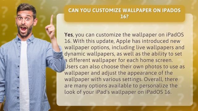 Can you customize Wallpaper on iPadOS 16? смотреть онлайн