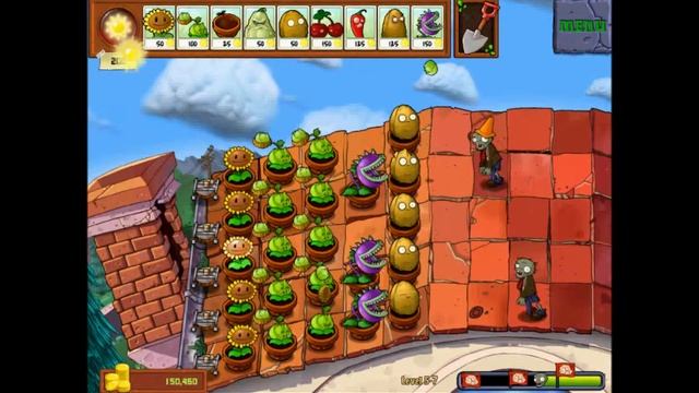 Plants vs. Zombies Level 5-7 Gameplay (PC/iPad) смотреть онлайн