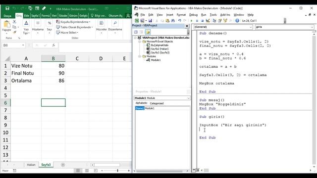 Excel VBA Ders #005 - Msgbox ve Inputbox Nedir ? Nasıl Kullanılır ? - Örneklerle Anlatım смотреть онлайн