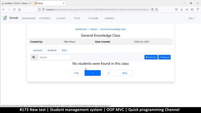 #173 New test | Student management system in PHP | OOP MVC | Quick programming tutorial смотреть онлайн