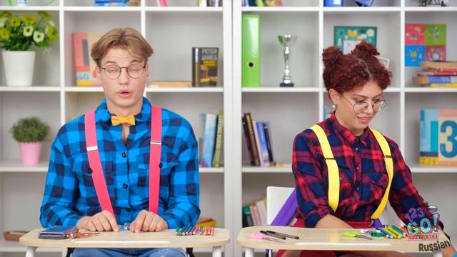 Тихоня VS бунтарка || Бюджетные и простые идеи для ШКОЛЫ! Как стать популярной от 123GO! CHALLENGE смотреть онлайн