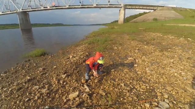 Очень неожиданная рыбалка на р. Пинега. смотреть онлайн