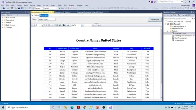 28 SSRS - Working with Subreport (SQL Server Reporting Services) смотреть онлайн