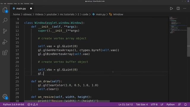 Minecraft clone in Python tutorial EP2: Drawing stuff to the screen смотреть онлайн