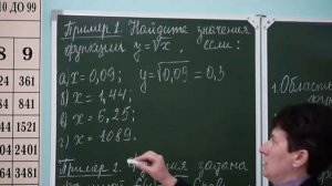 8 класс. Математика. Свойства и график функции у= корень из х