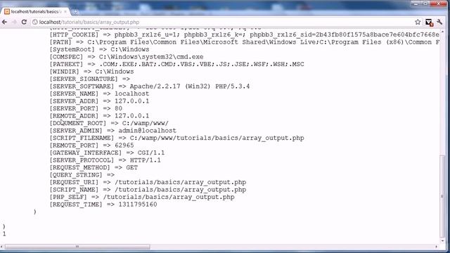 PHP Tutorial: How To: Output an Array with Readable Formatting [Quick Tip] смотреть онлайн