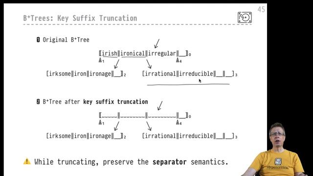 DB2 — Chapter #09 — Video #44 — B+Tree string key suffix truncation and prefix compression смотреть онлайн