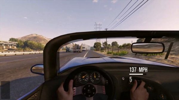 GTA V Steering Wheel & Manual Transmission Mod Test #4 | Logitech G27